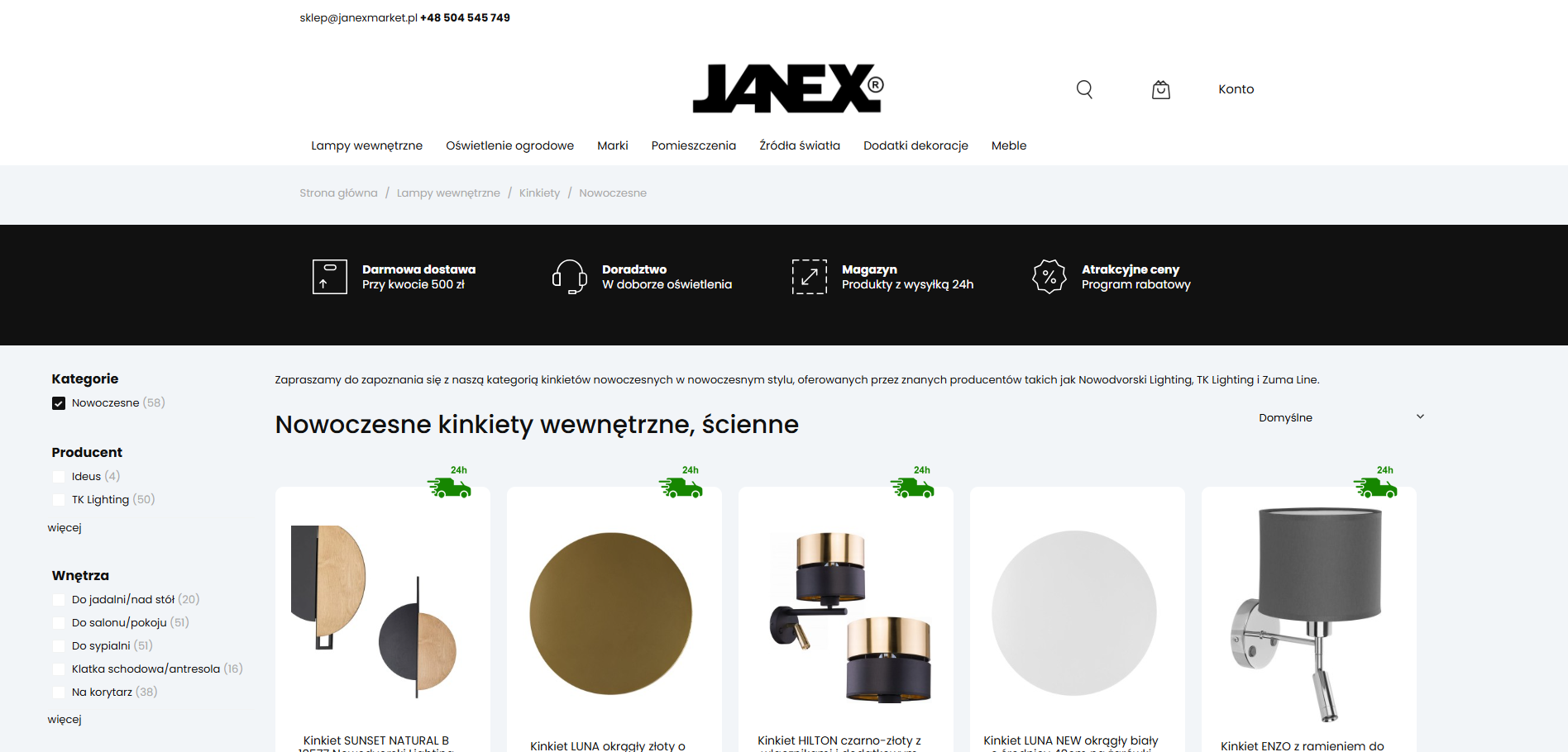 Kinkiety wewnętrzne LED – nowoczesne rozwiązanie dla oszczędnych i wymagających