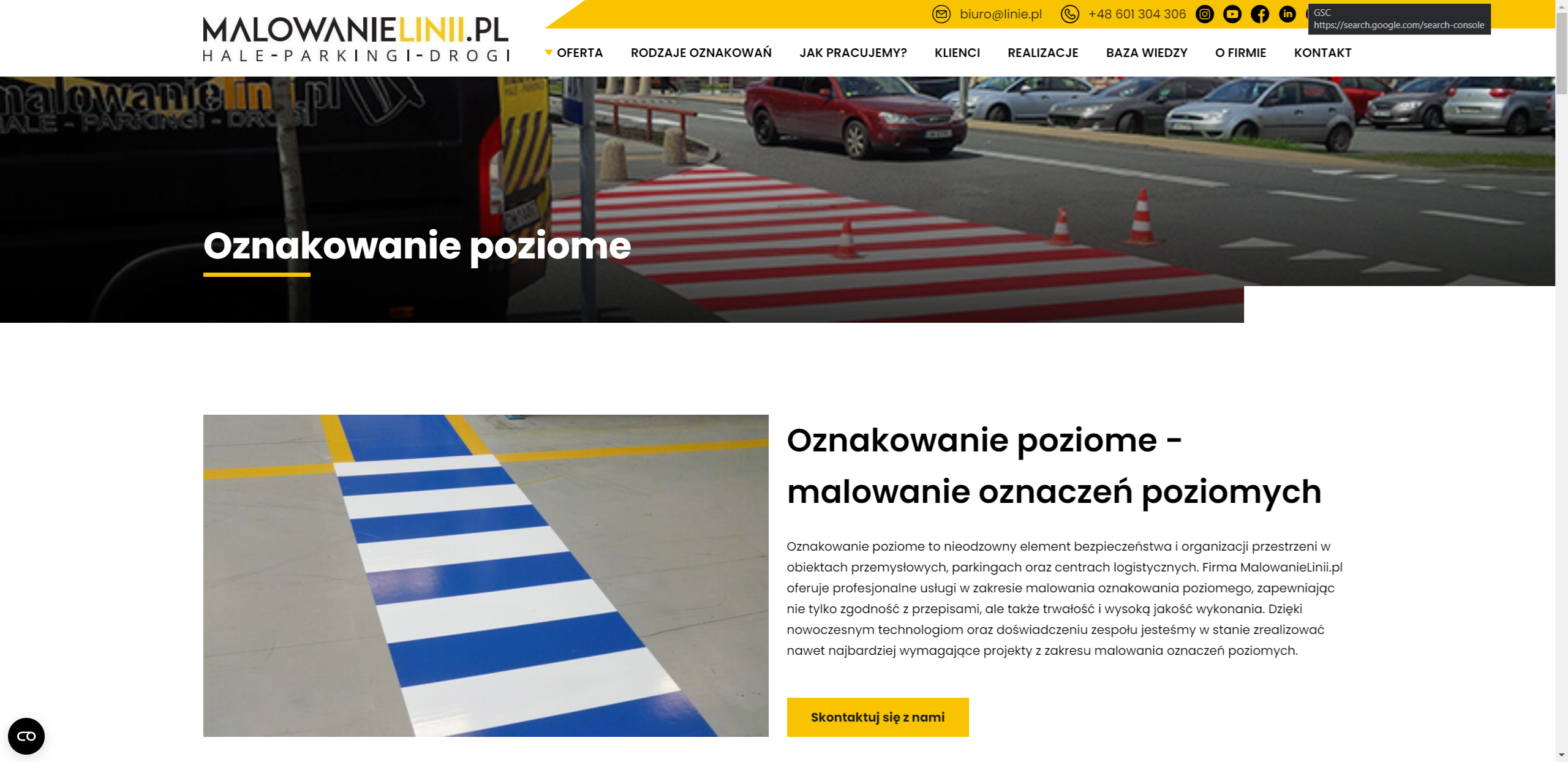 Gdzie wymagane jest oznakowanie poziome i kto ponosi za nie odpowiedzialność?