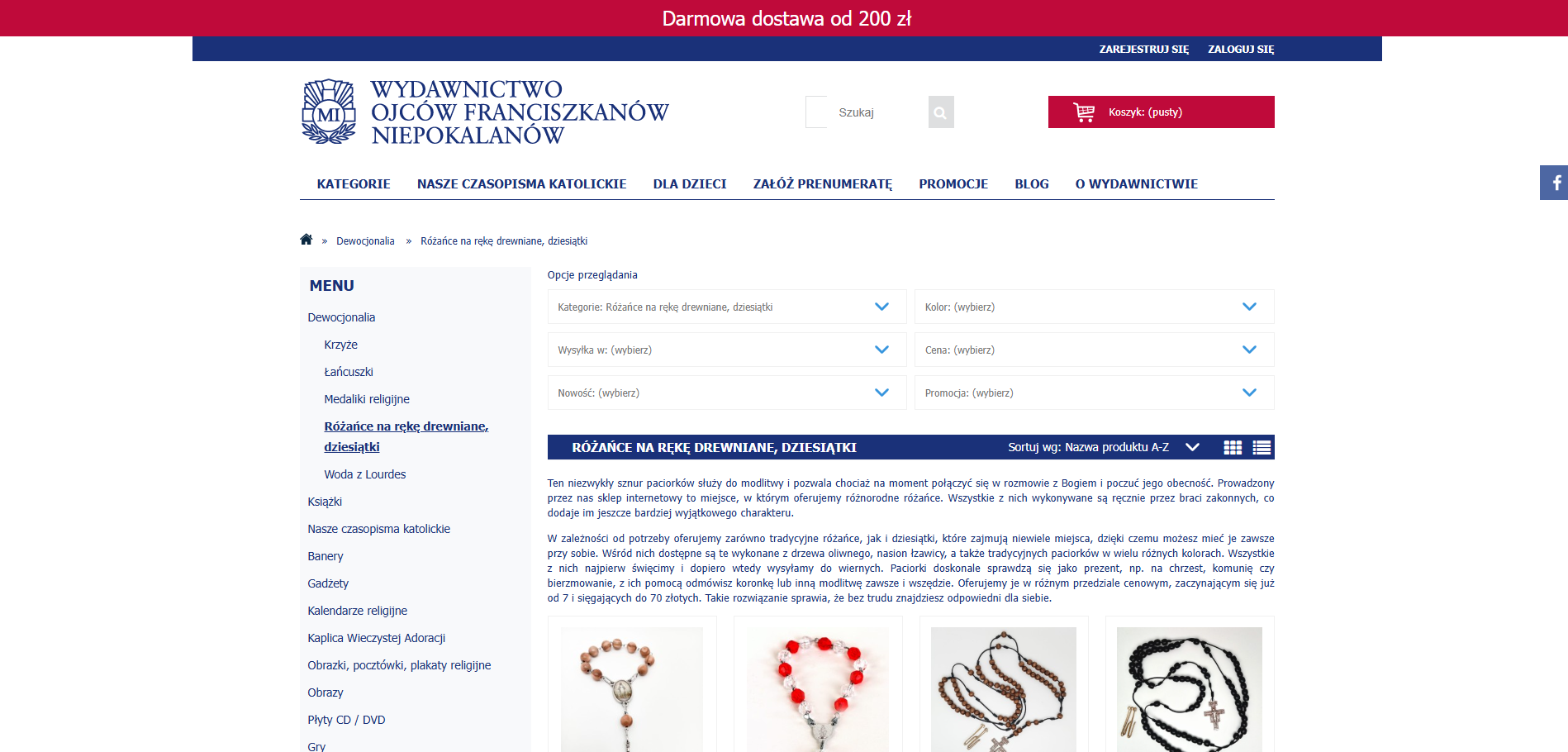 Różańce na rękę jako pamiątki religijne. Co warto podarować z okazji sakramentu?
