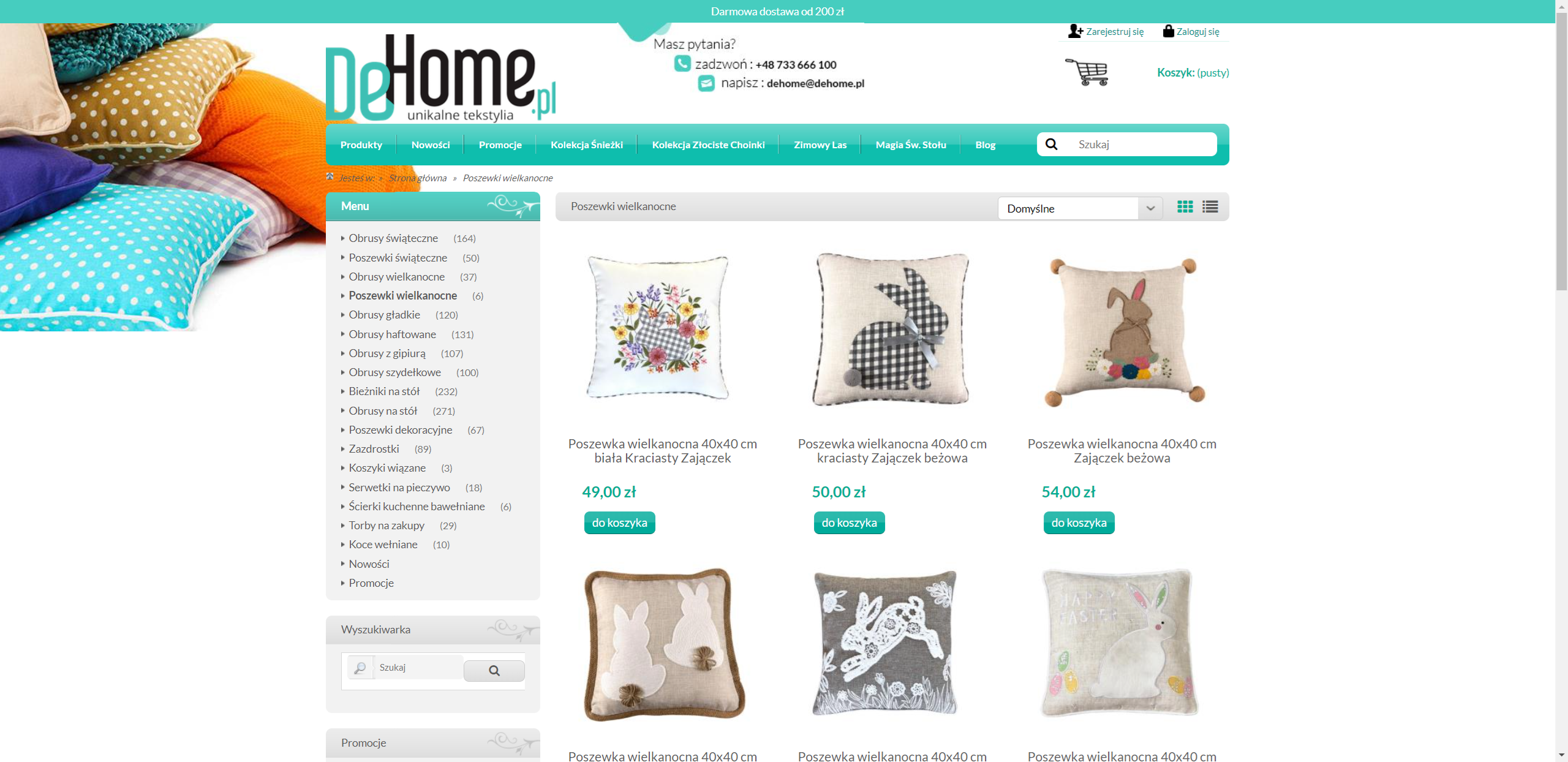 Poszewki wielkanocne - prosty sposób na świąteczną metamorfozę wnętrza!