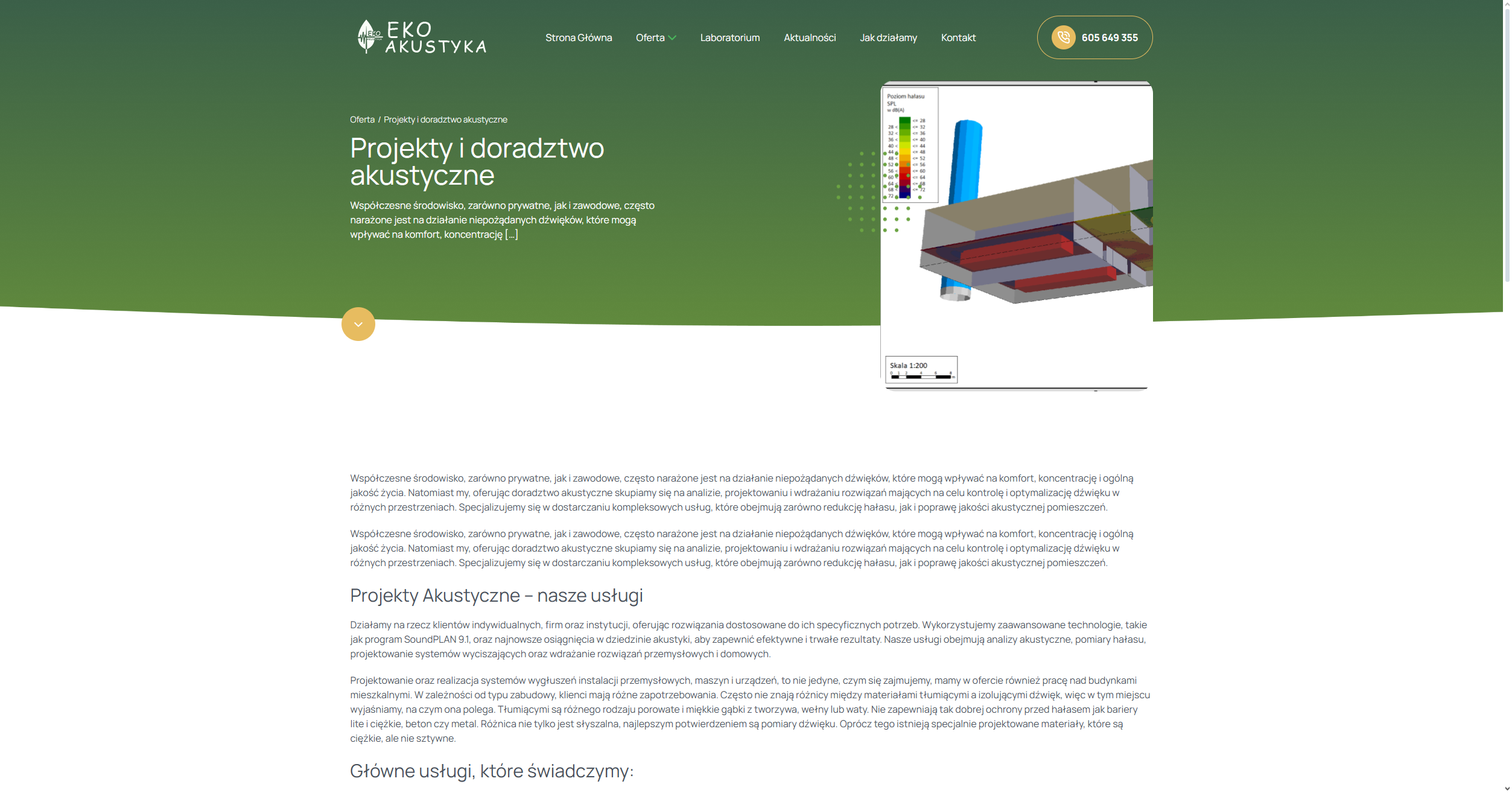Projekty akustyczne dla sal koncertowych, szkół muzycznych i studiów nagraniowych