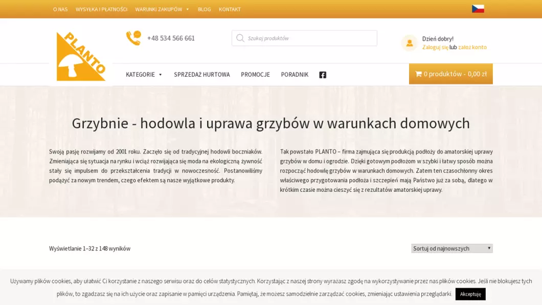 Grzybnie - uprawa i hodowla grzybów | Planto