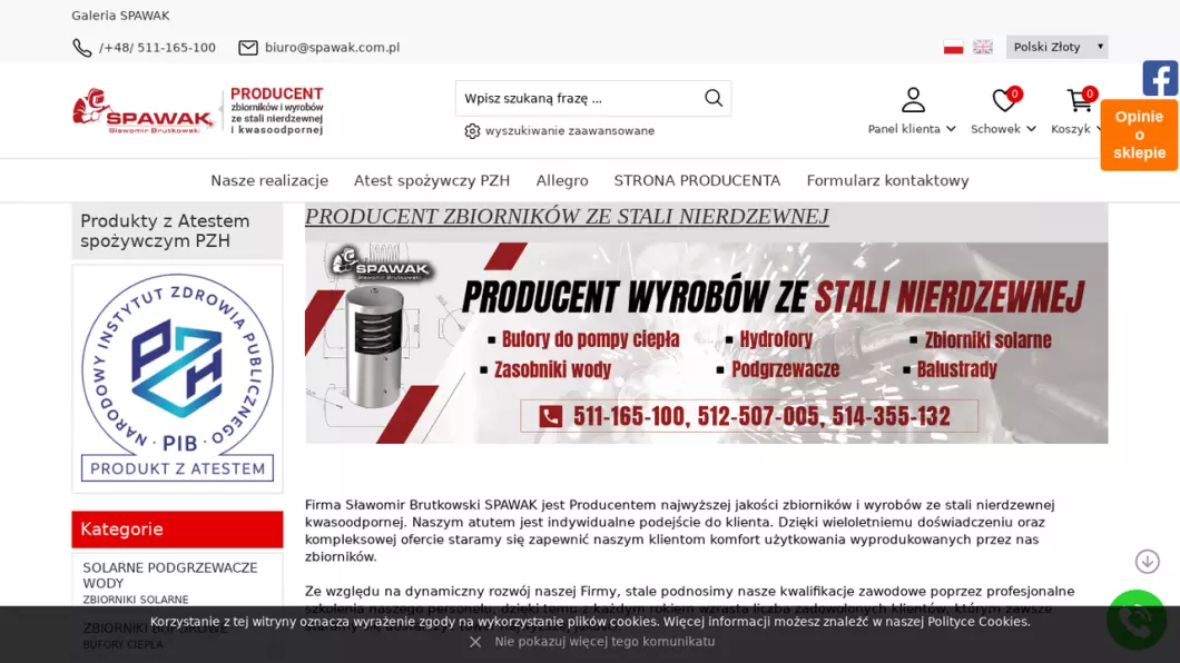 Spawak - producent wyrobów ze stali nierdzewnej