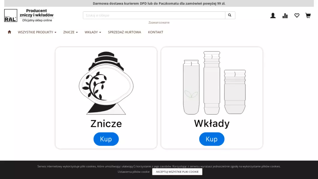 Producent zniczy i wkładów RAL